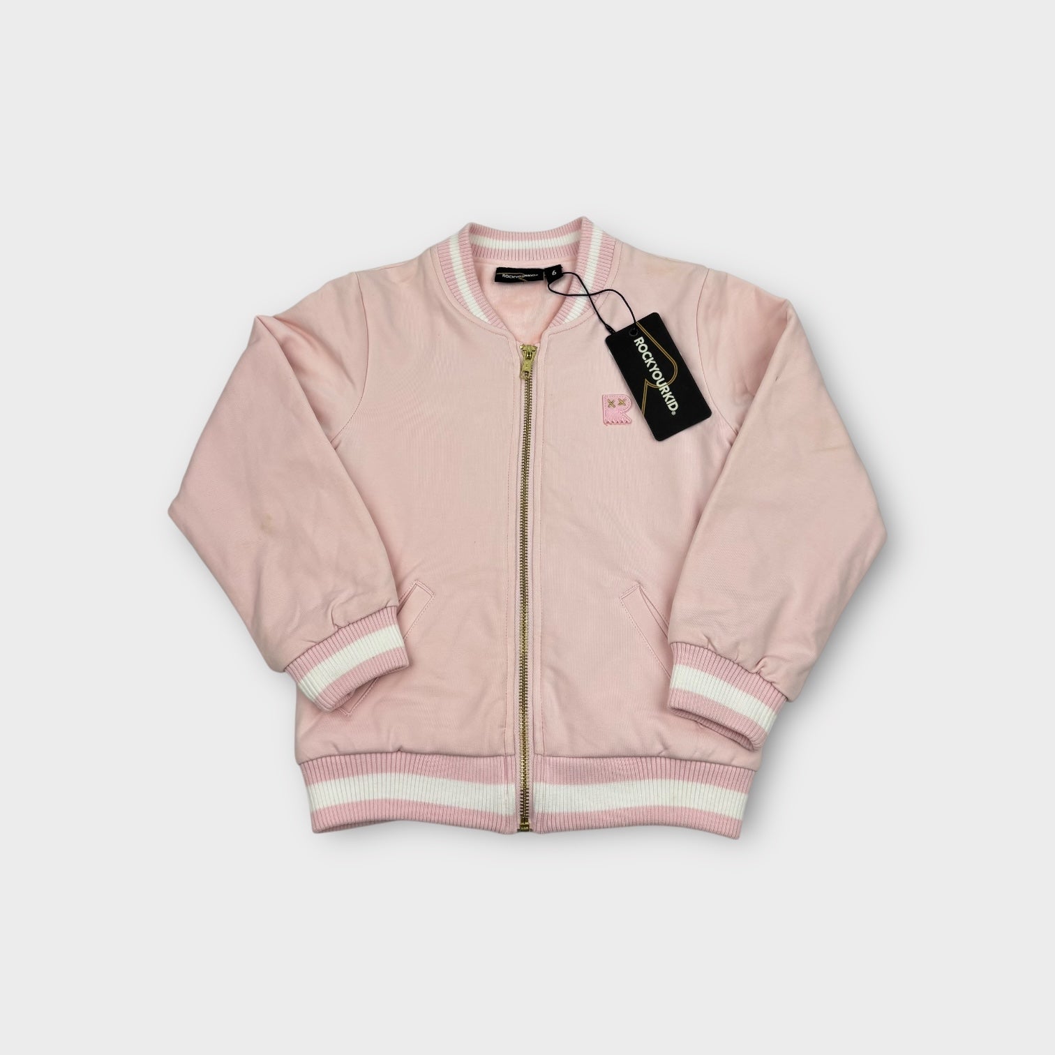 Rock Your Kid Unicorn Bomber Jacket, Size 6
