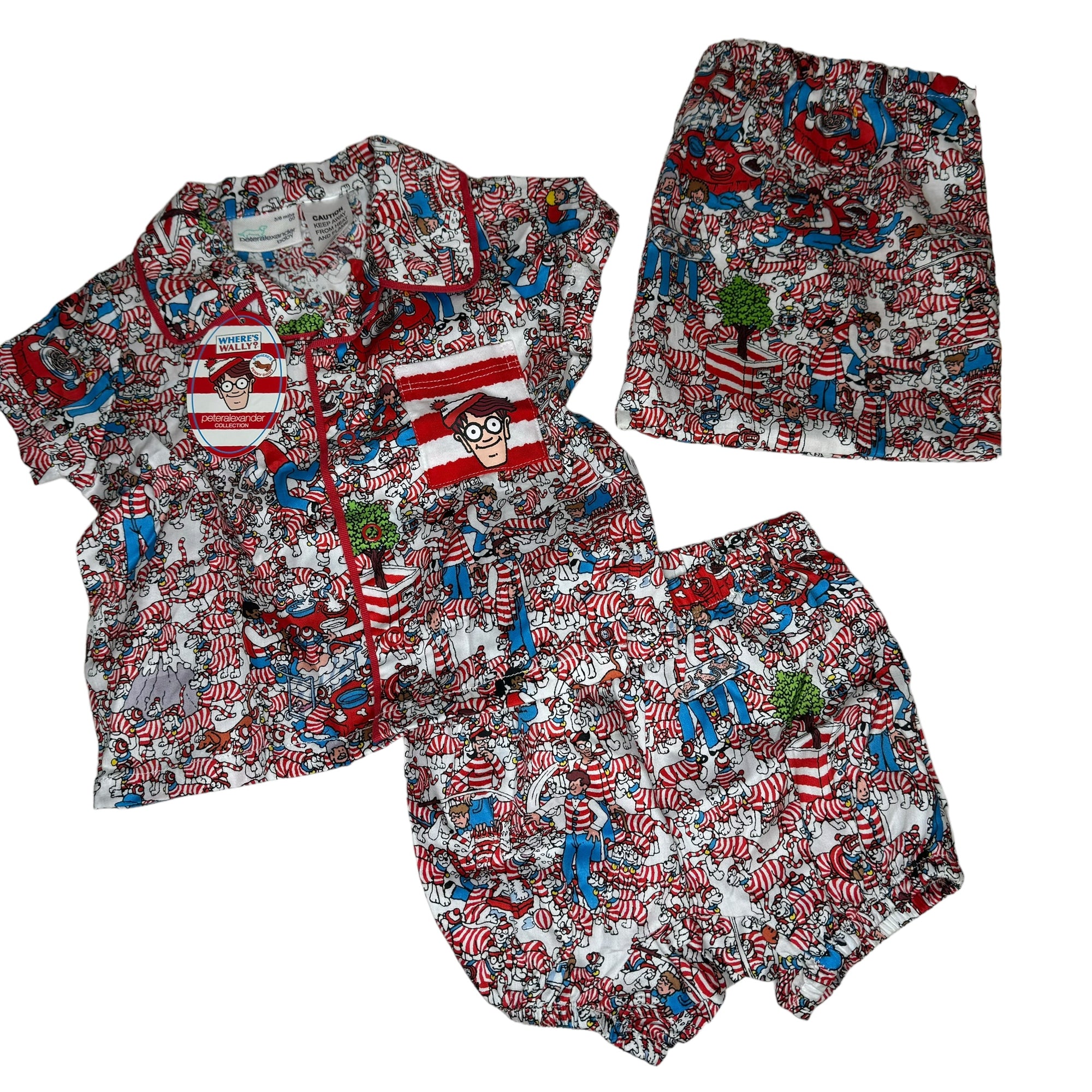 Peter Alexander Where's Wally Pyjamas Brand New, Size 00
