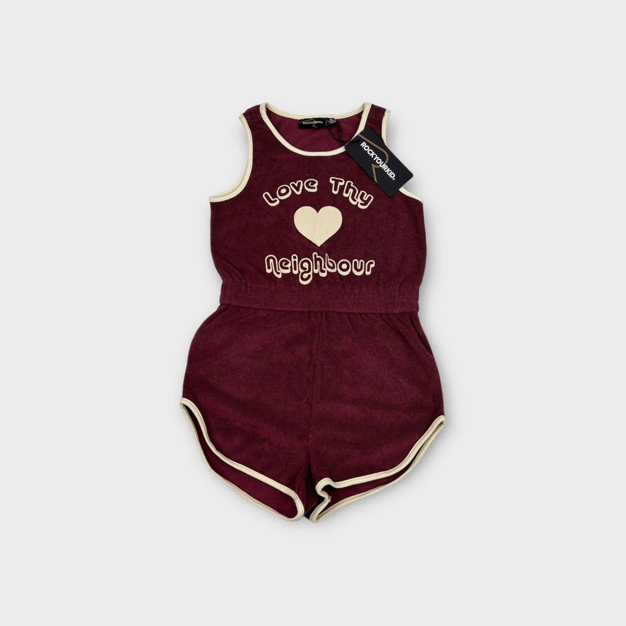 Rock Your Kid Terry Towelling Romper, Size 6