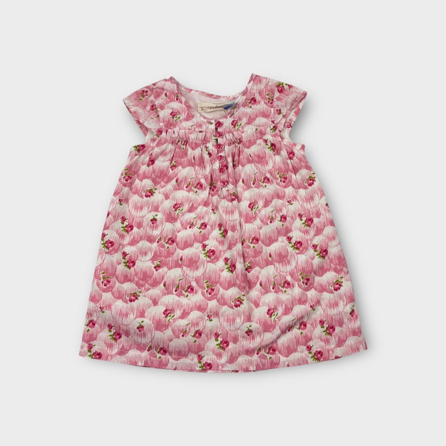 Young Hearts Pink Floral Dress, Size 1