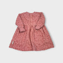 Hux Long Sleeve Pink Leopard Dress, Size 1