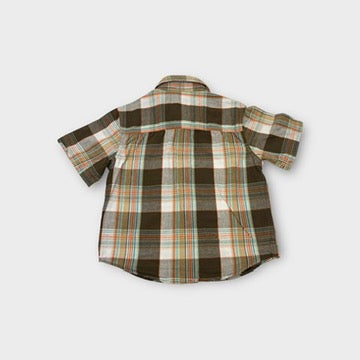 Cherokee Brown Check Shirt, Size 2