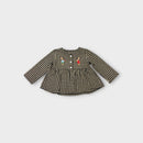 Gingham Bunny Smock Top, Size 1