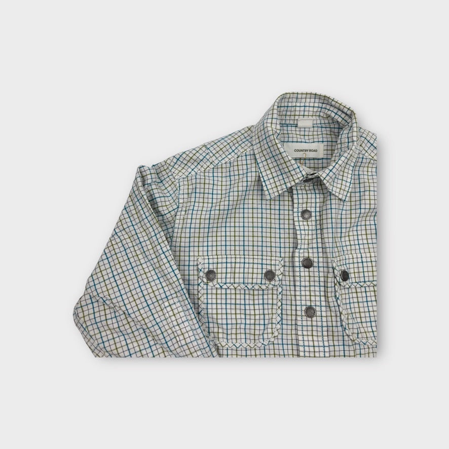 Country Road Plaid Shirt, Size 3