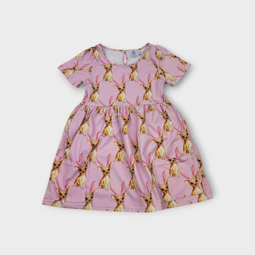Cheeky Chickadee Chihuahua Dress, Size 5