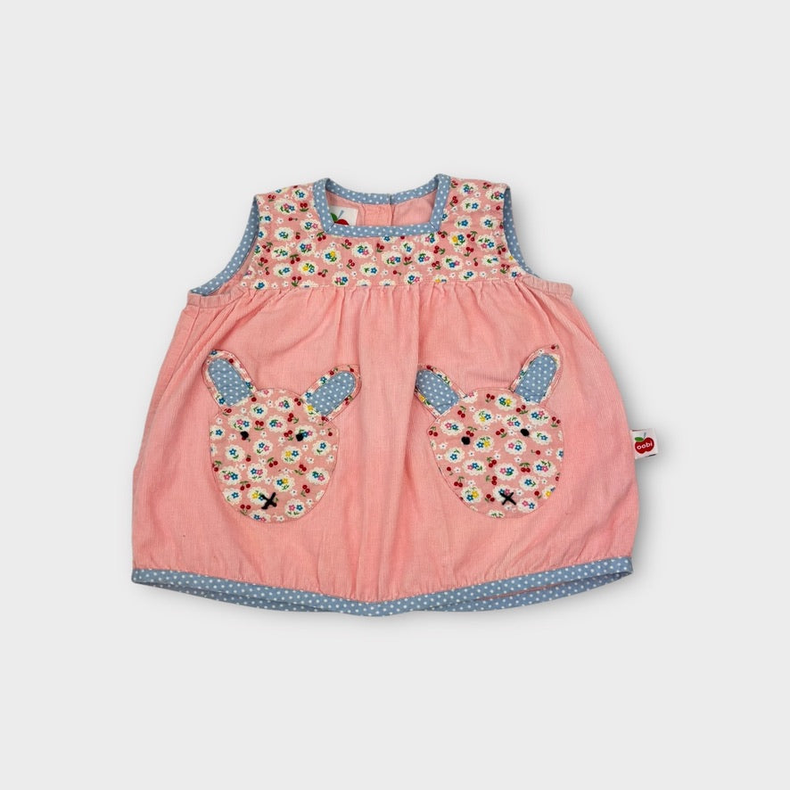 Oobi Patchwork Bunny Top, Size 1