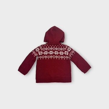 Fairisle Hooded Cardigan, Size 1
