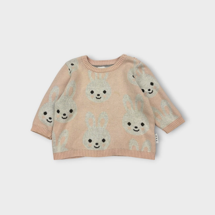 Hux Knitted Bunny Jumper, Size 0