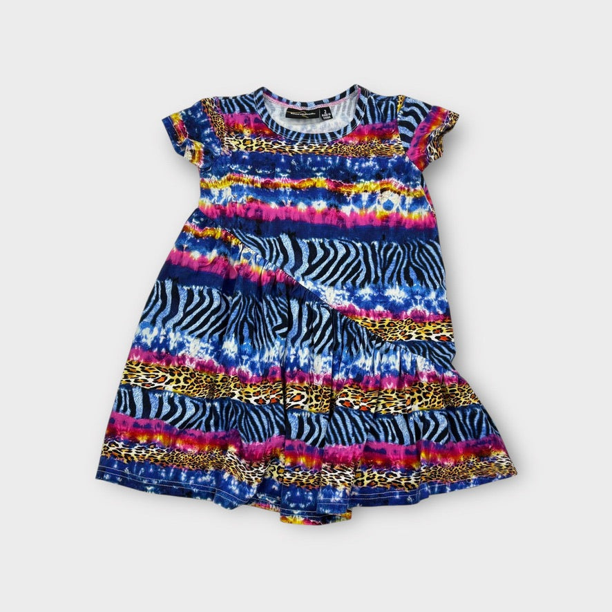 Rock Your Kid Animal Tie Dye Dress, Size 2