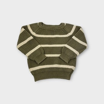 Nature Baby Green Stripe Knit, Size 3