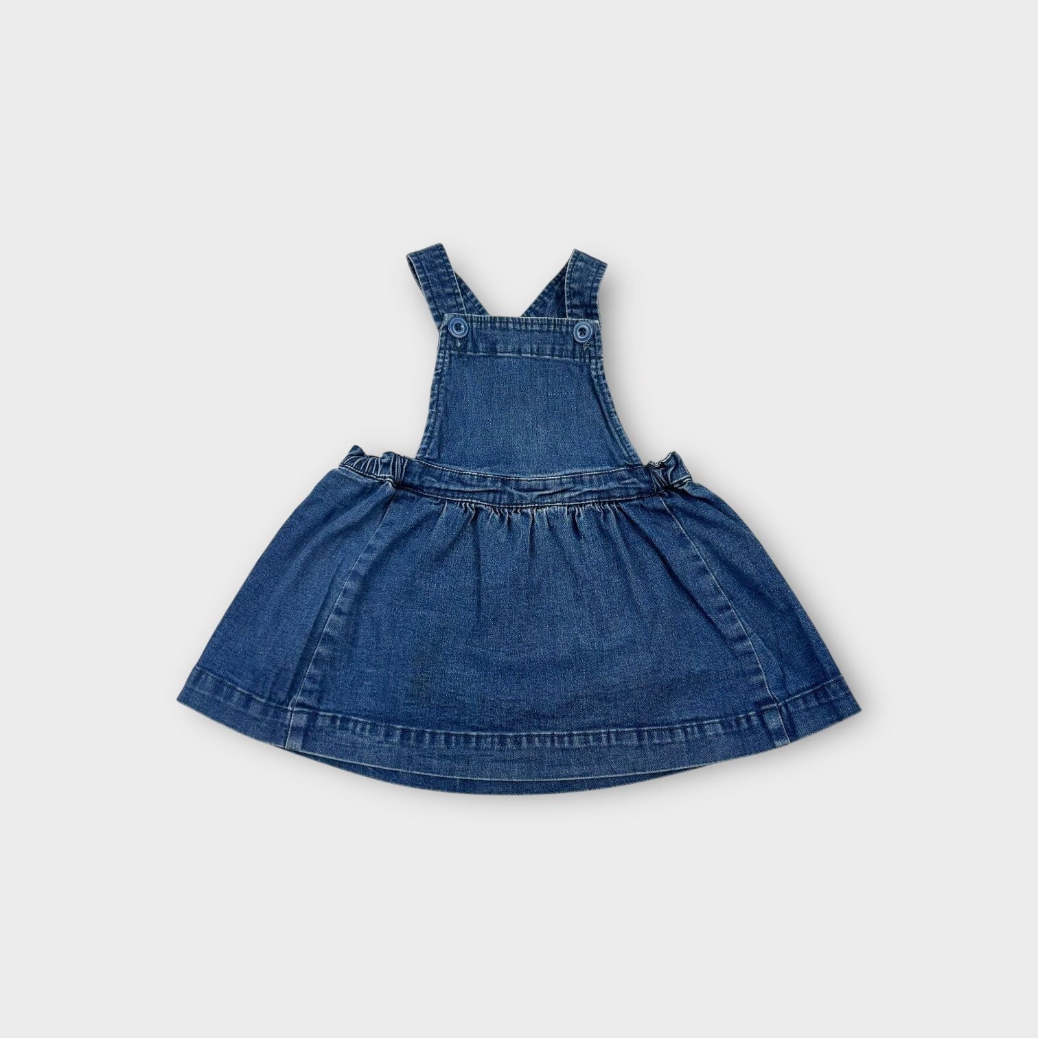 Seed Heritage Denim Pinafore Dress, Size 1