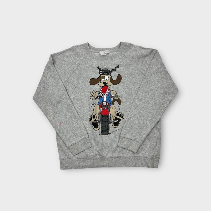 Stella McCartney Kids Grey Bikie Dog Jumper, Size 14
