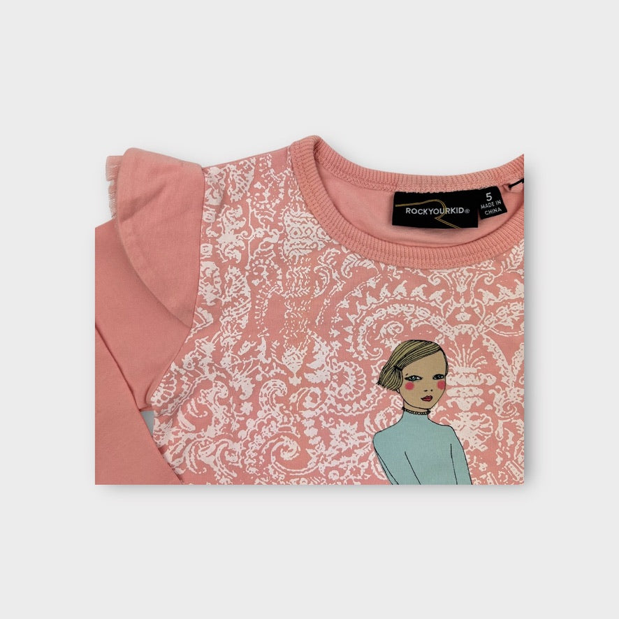 Rock Your Kid Long Sleeve Top, Size 5