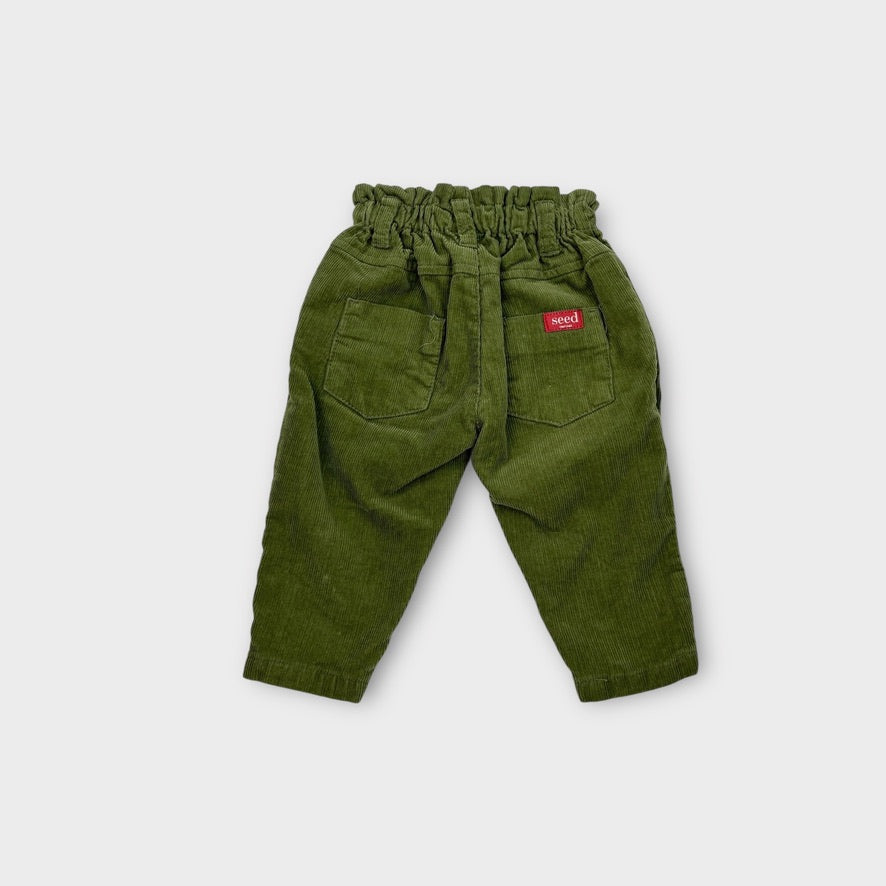 Seed Heritage Green Corduroy Pants, Size 000