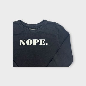 Duke of London Long Sleeve NOPE Top, Size 12