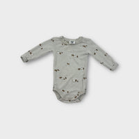 Wool Long Sleeve Bodysuit, Size 000