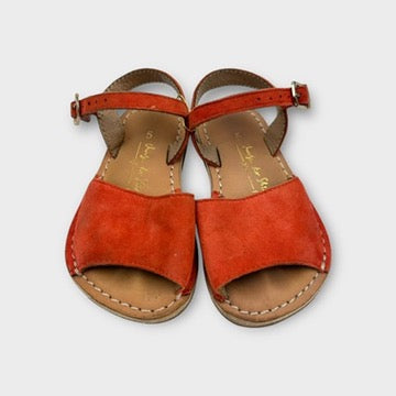 Next Suede Orange Sandals, Size 21.5