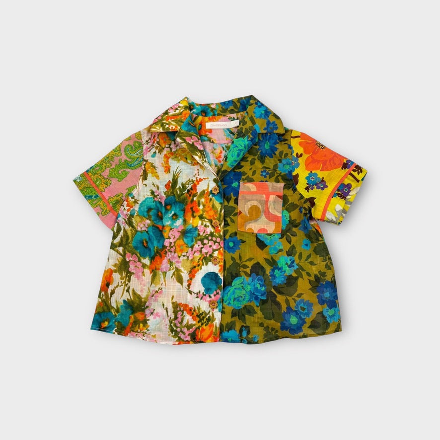 Zimmermann Floral Shirt, Size 4