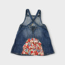 Ralph Lauren Denim Floral Ruffle Dress, Size 18M