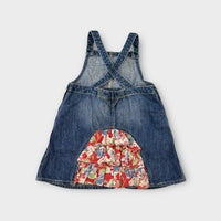 Ralph Lauren Denim Floral Ruffle Dress, Size 18M