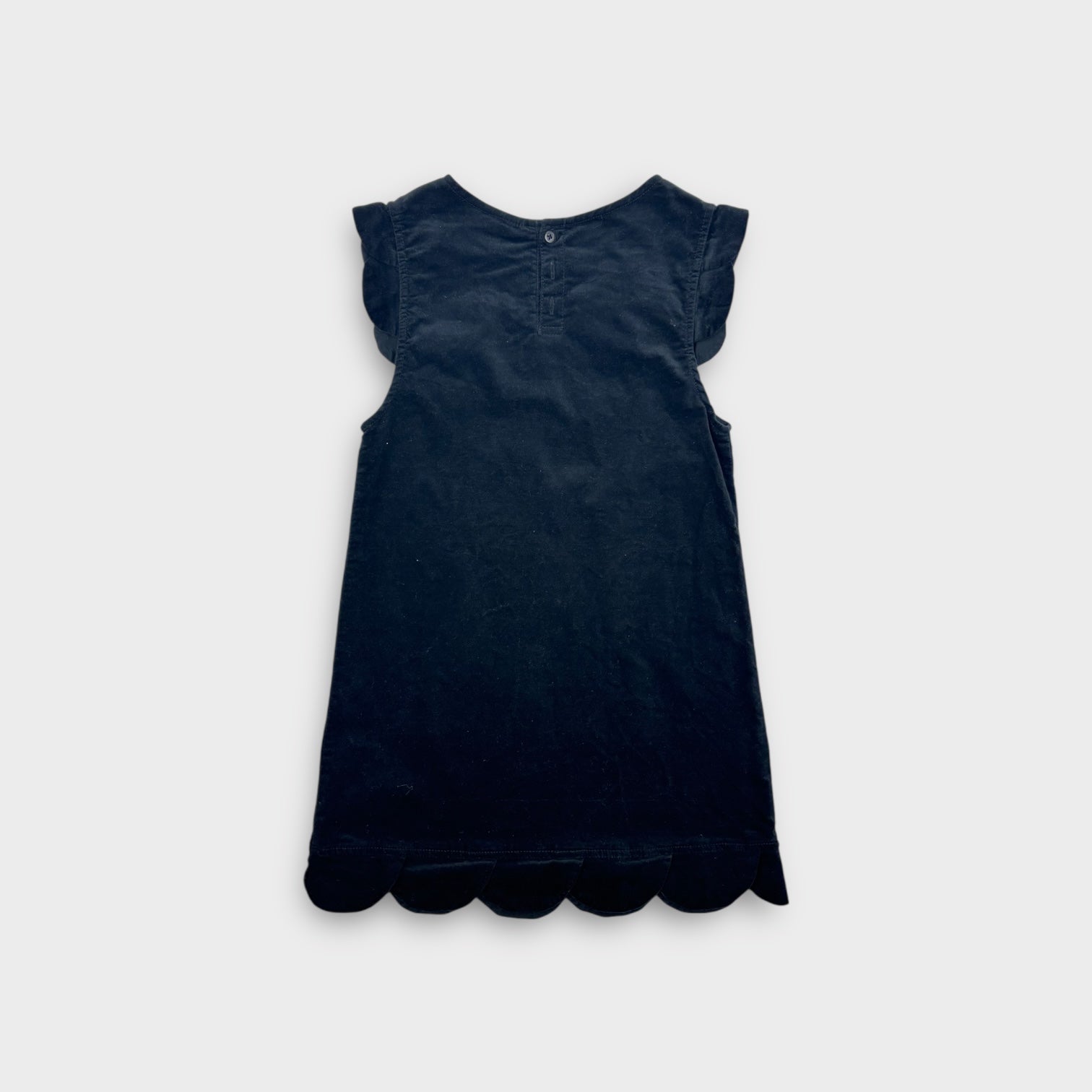 Country Road Black Velour Dress, Size 7