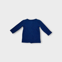 Wilson & Frenchy Blue Ribbed Cardigan, Size 000