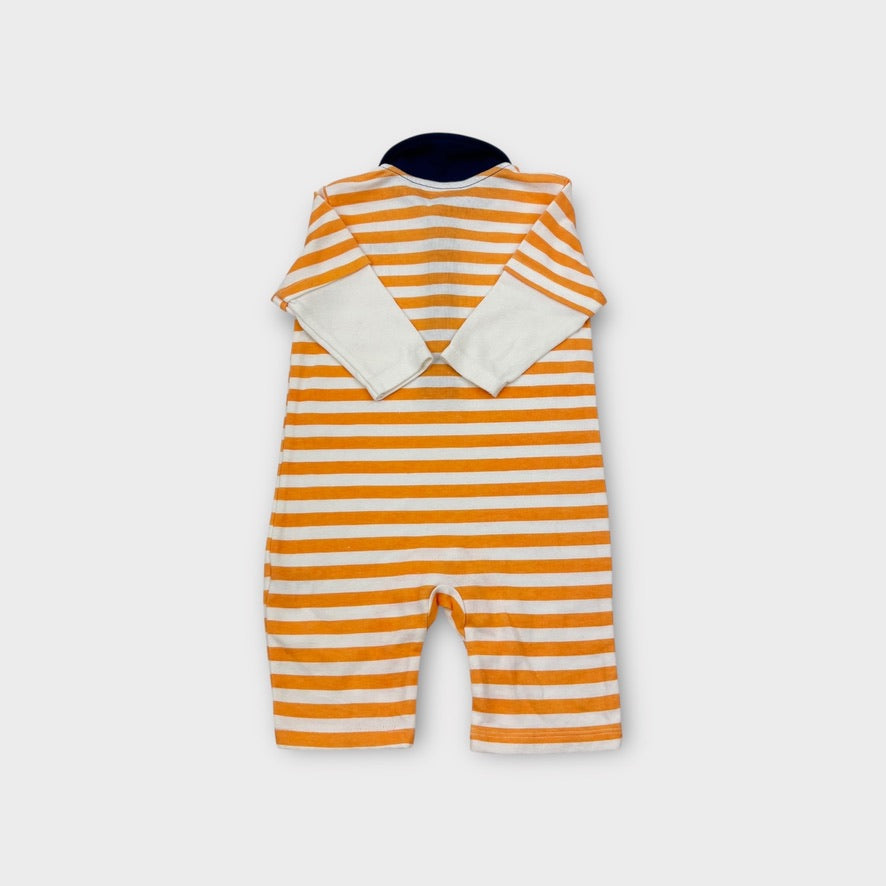 Calvin Klein Stripe Onesie, Size 0