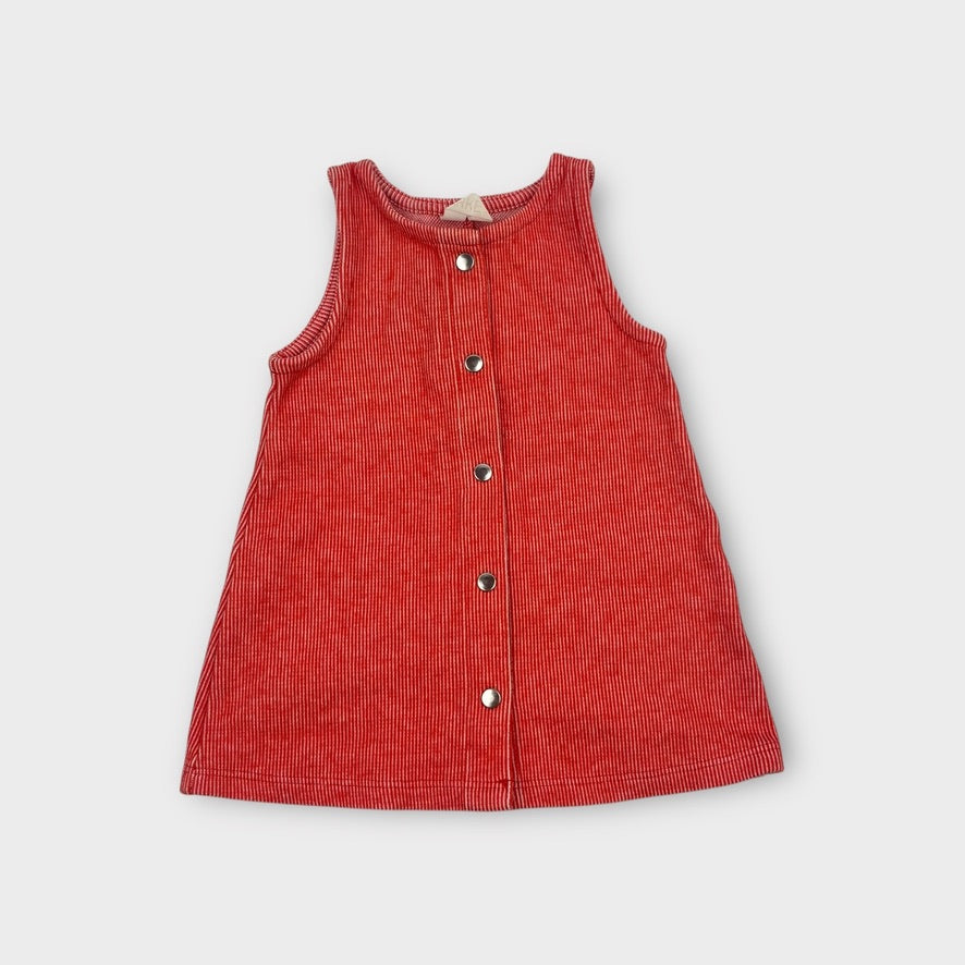 Arket Red Pinafore Dress, Size 00