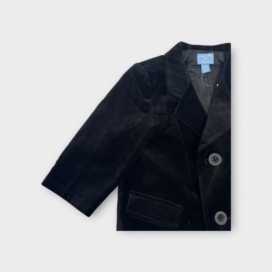 The Children's Place Black Velvet Blazer, Size 0