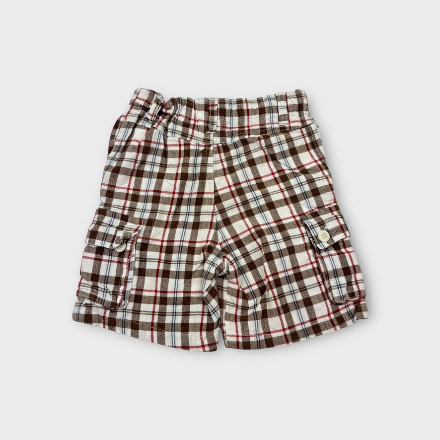 Timberland Brown Check Shorts, Size 1