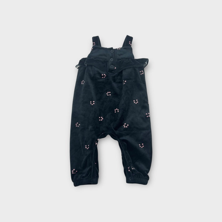 Milky Velour Romper, Size 00