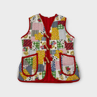 Retro Patchwork Vest, Size 4
