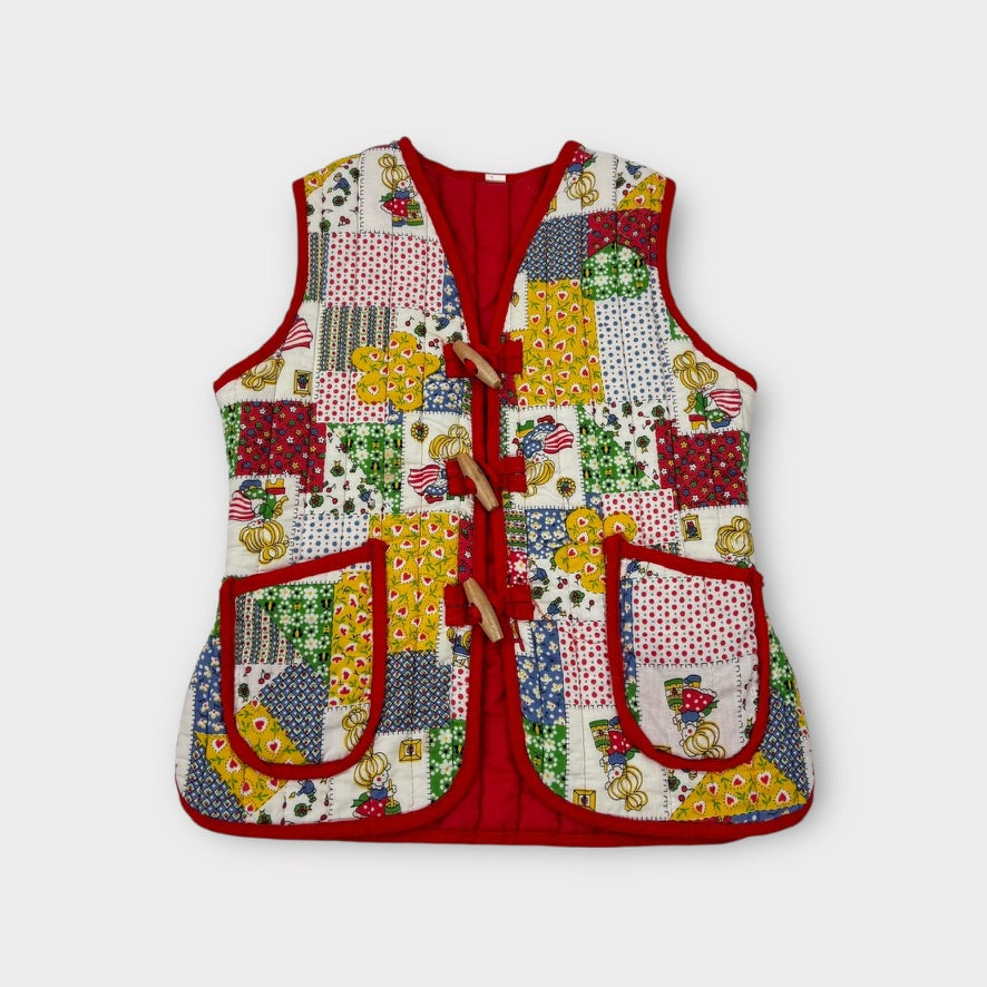 Retro Patchwork Vest, Size 4