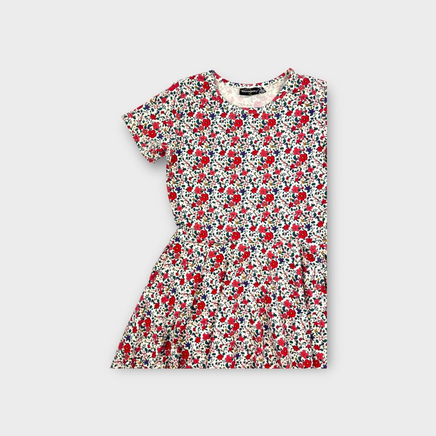 Rock Your Kid Red Floral Dress, Size 12