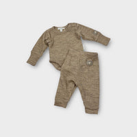 Purebaby Wool Bodysuit and Legging Set, Size 000