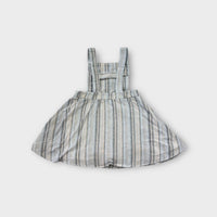 Ruffets and Co Stripe Pinafore Dress, Size 3
