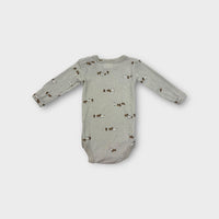 Wool Long Sleeve Bodysuit, Size 000
