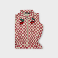 Rock Your Kid Checkerboard Playsuit, Size 12