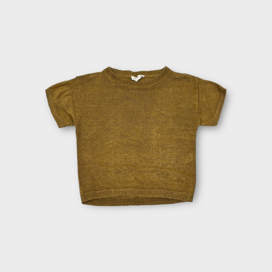 GROWN Khaki Knit Top, Size 1