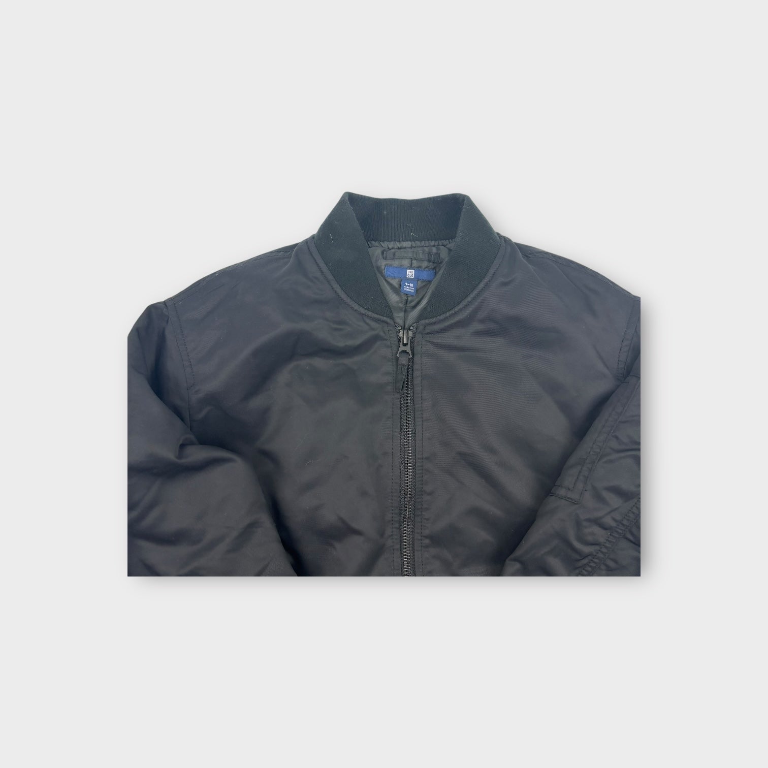 Uniqlo Black Zip Jacket, Size 9-10
