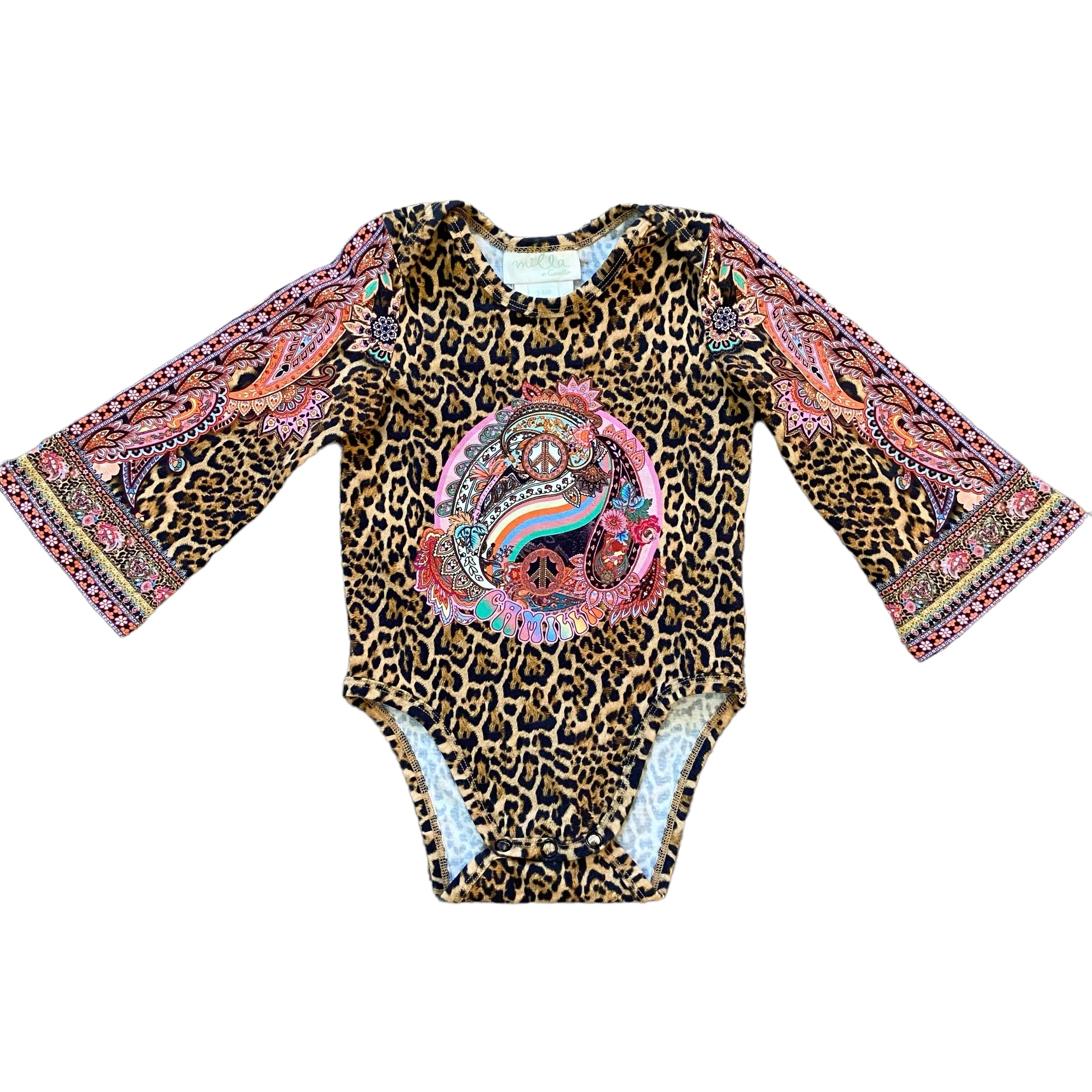 Milla by Camilla Leopard Bodysuit, Size 00