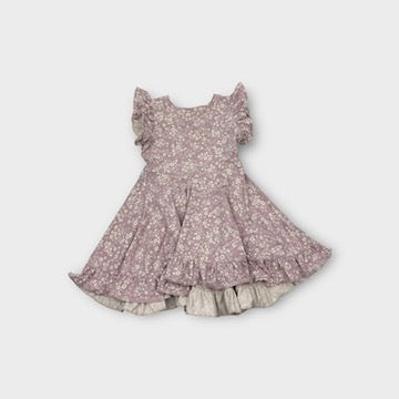 Hux Purple Floral Dress, Size 2