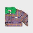 Moromini Check Polo Top, Size 5