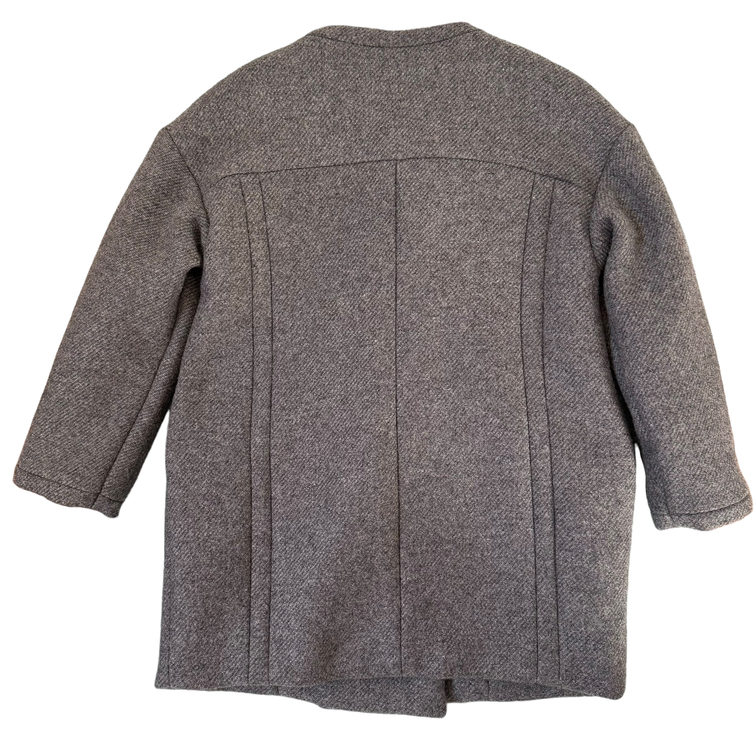 Chloe Grey Wool Blend Coat, Size 4