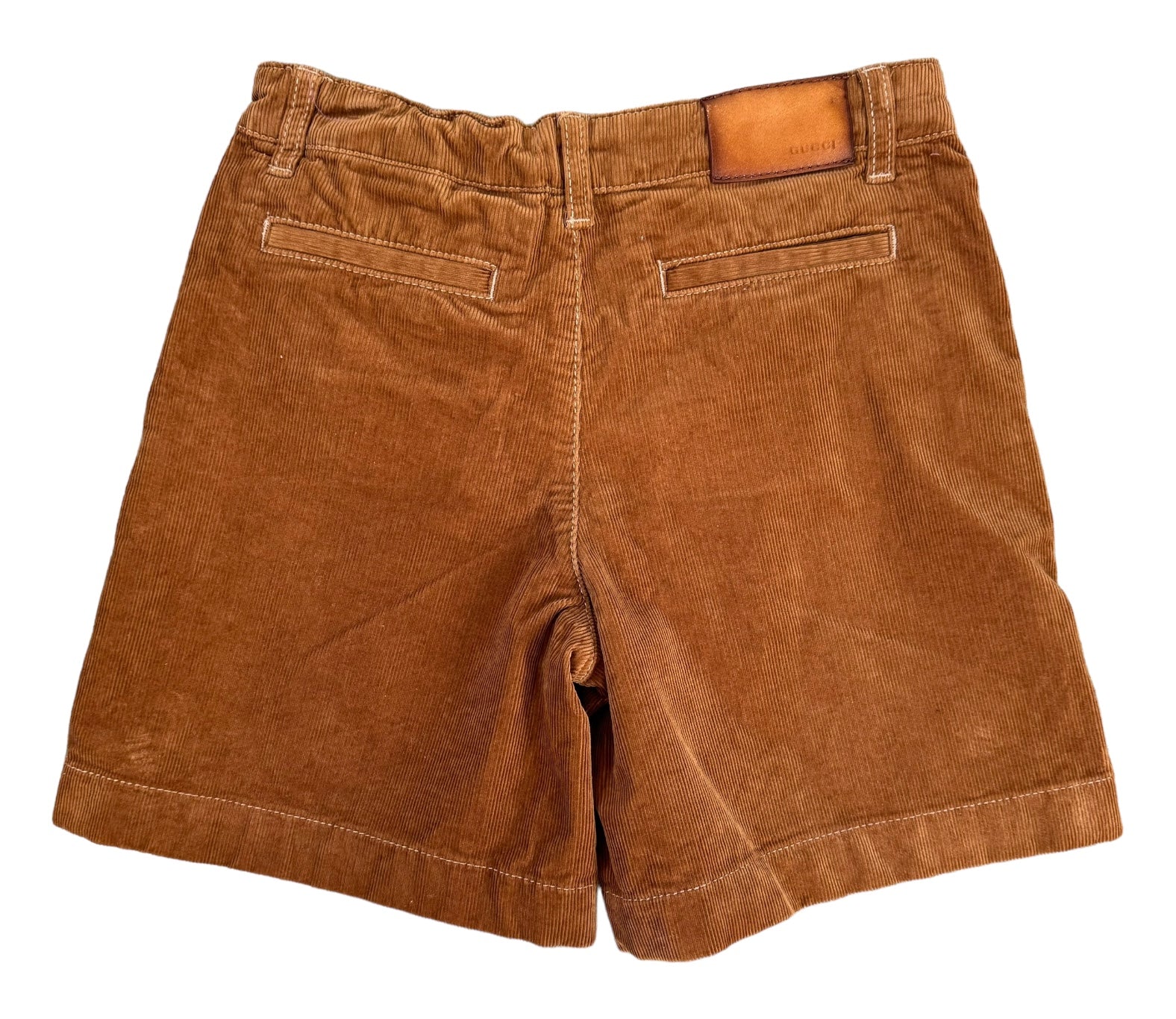 Gucci Tan Corduroy Shorts, Size 8