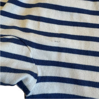 Miki House Original Stripe Bear Onesie, 9-12 months