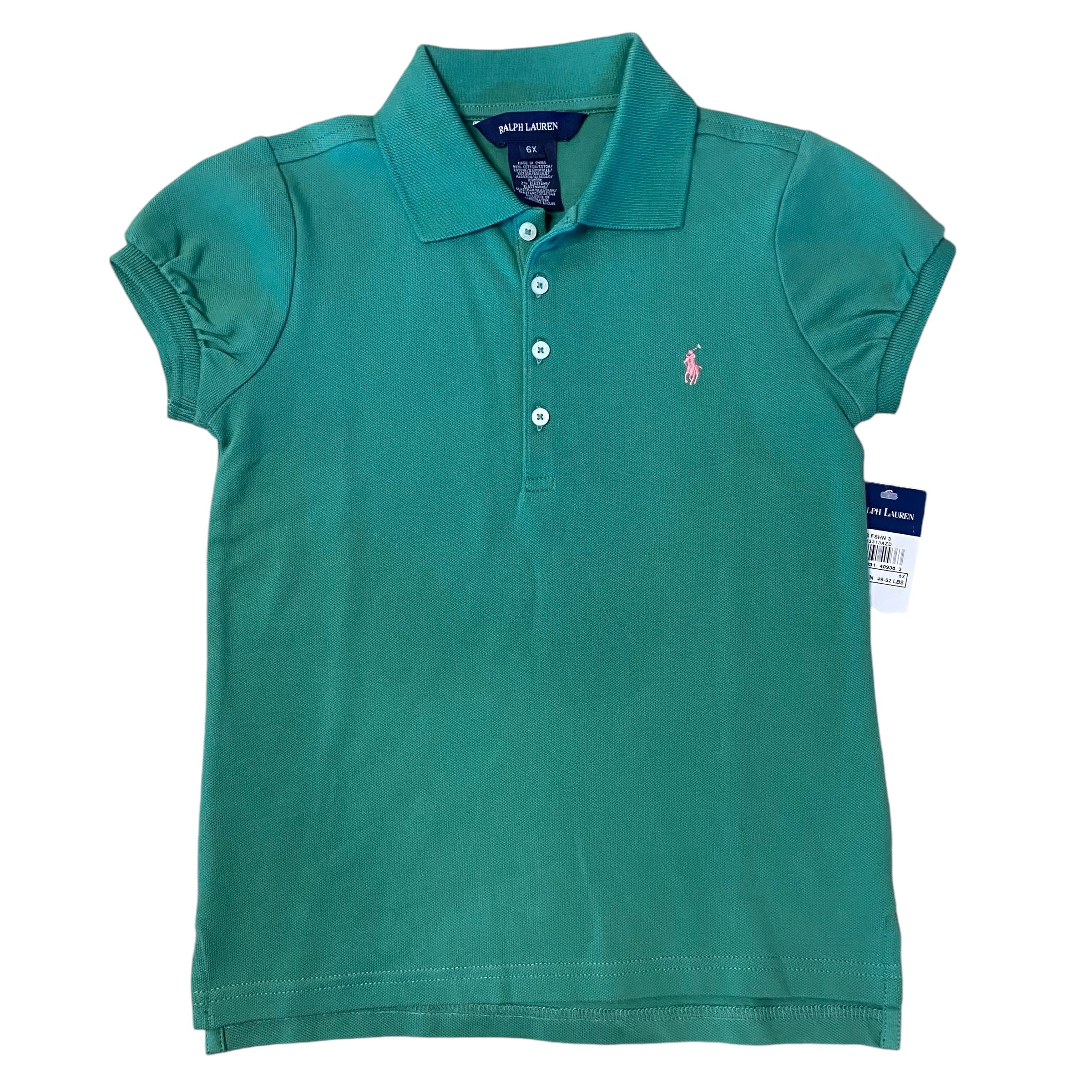 Ralph Lauren Green Polo Shirt, Size 6