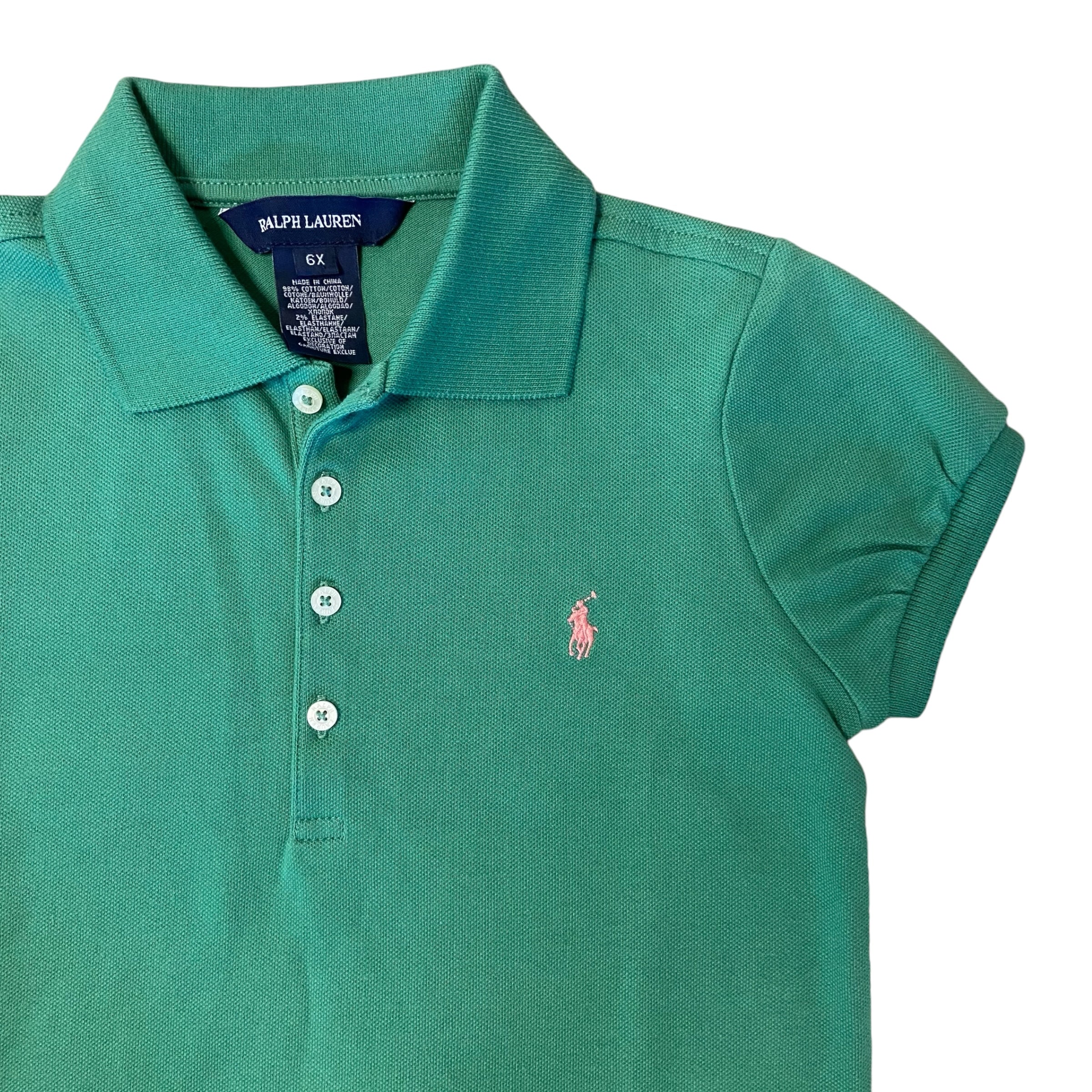 Ralph Lauren Green Polo Shirt, Size 6