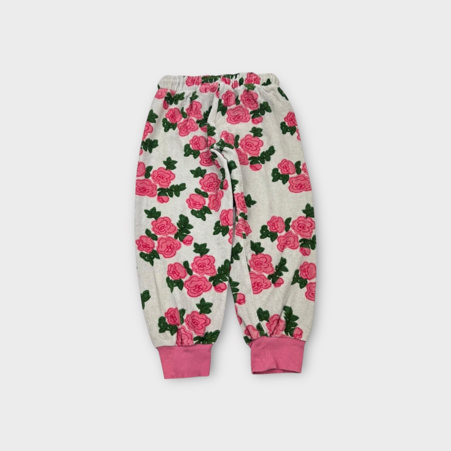 Mini Rodini Terry Rose Pants, Size 3-5