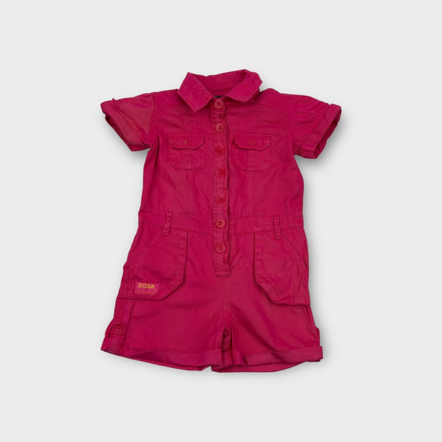 Retro Dora the Explorer Pink Boiler Suit, Size 3